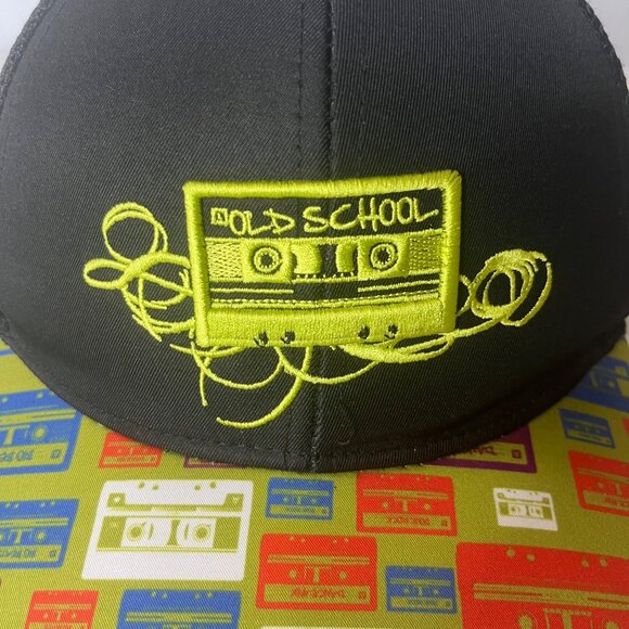 Pugs Baseball Hat Old School Music Cassette Tape Deck Flat Bill Mesh New - Picture 5 of 13